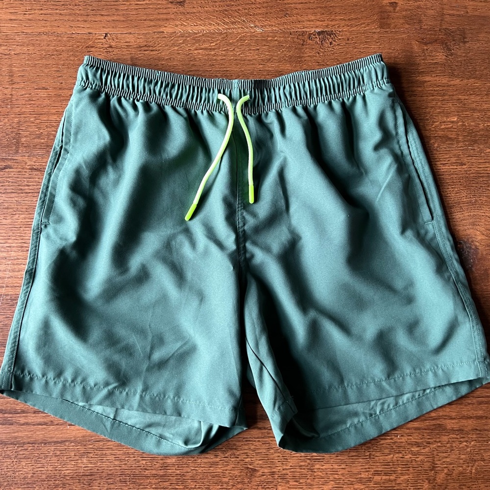 Green Swim Trunks